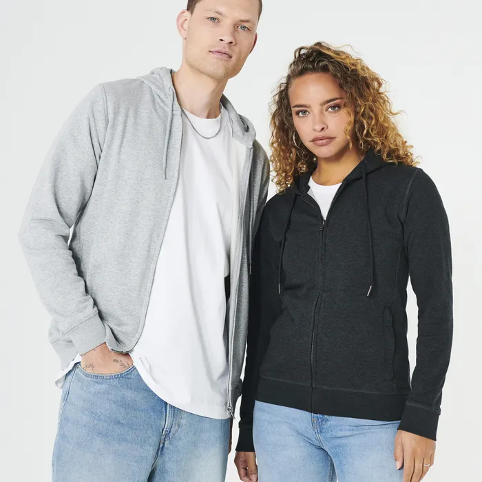 Felpa con zip personalizzabile